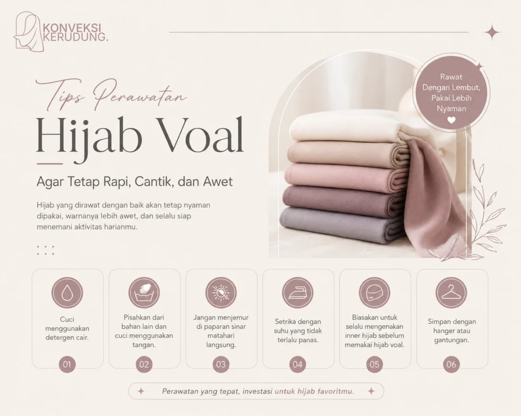 Tips Perawatan Hijab Voal