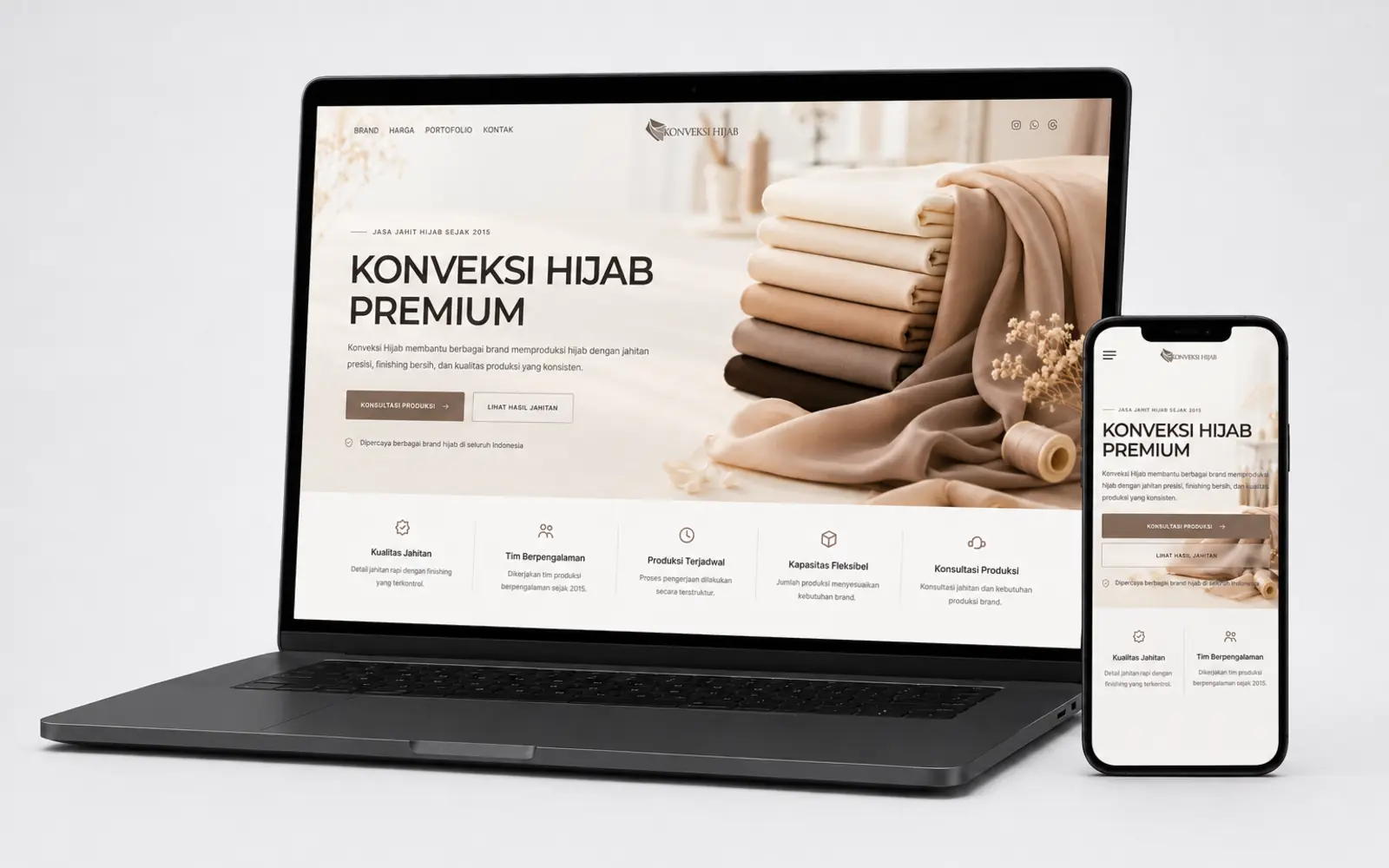 Preview website brand
