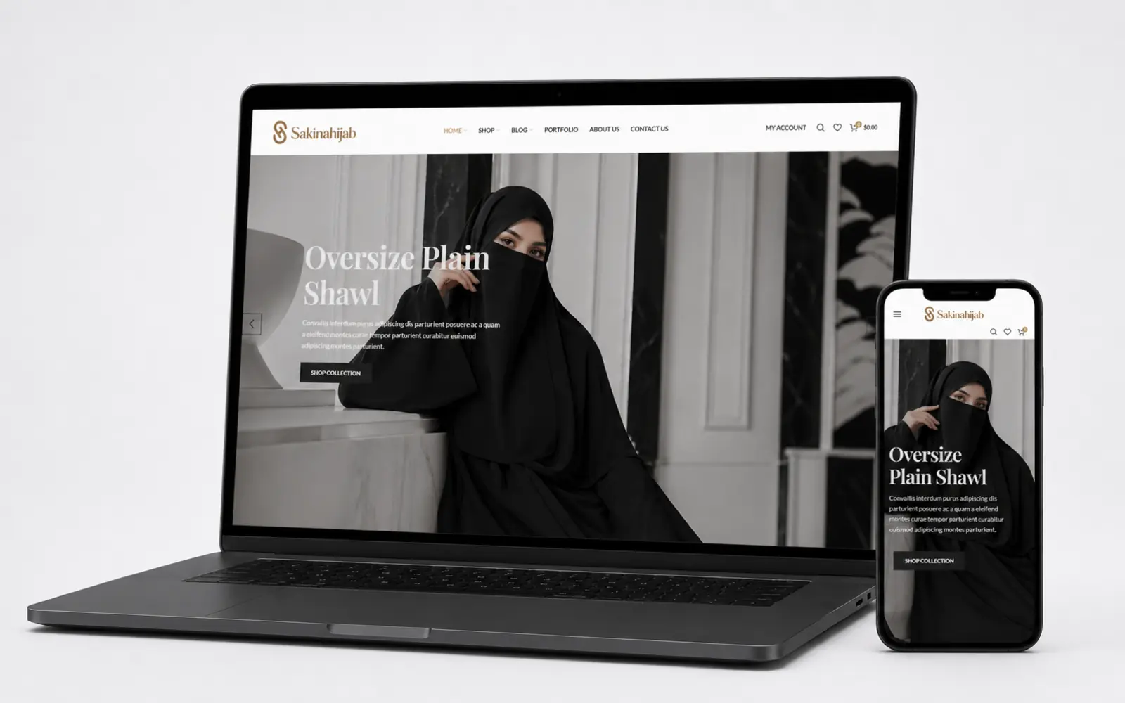 Preview website Sakinah Hijab
